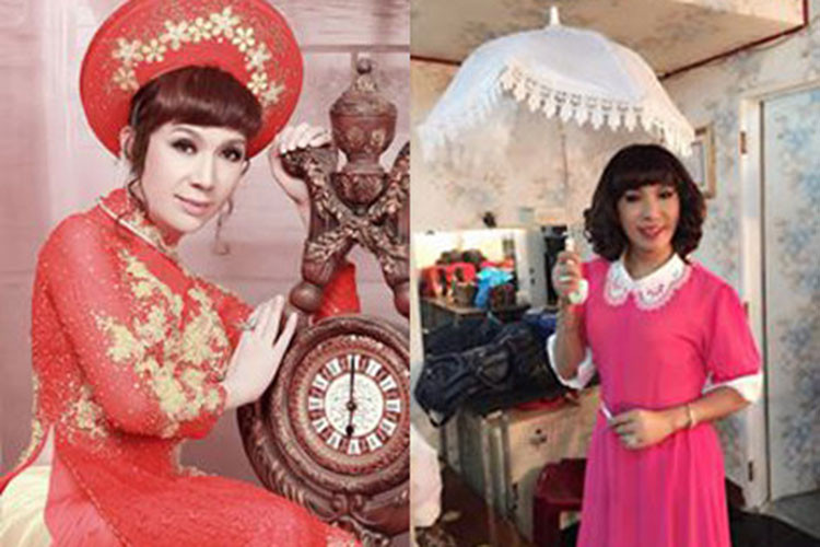 Nam ca sĩ Long Nhật từng chia sẻ các con của anh ủng hộ, cổ vũ mỗi khi anh đóng vai con gái. Ảnh: Cảnh sát toàn cầu