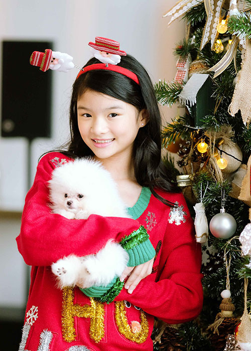 Bé Bảo Tiên là niềm tự hào của gia đình khi luôn đạt kết quả học tập tốt.