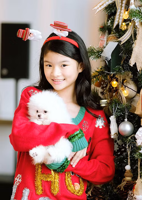 Bé Bảo Tiên là niềm tự hào của gia đình khi luôn đạt kết quả học tập tốt.