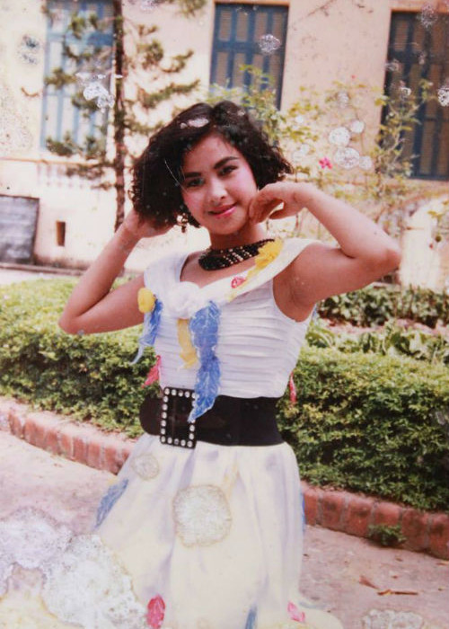 Bước vào tuổi dậy thì, Thanh Lam trông khá mũm mĩm. Ảnh: Khám phá