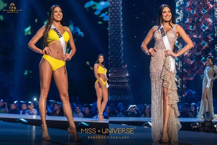 Đến từ Brazil, Myra Dias duyên dáng với nụ cười thực sự mê hoặc cùng hình thể cân đối. Hiện, người đẹp cùng dàn thí sinh đã sẵn sàng cho chung kết cuộc thi Hoa hậu Hoàn vũ Thế giới 2018 sẽ diễn ra lúc 7h ngày 17/12.