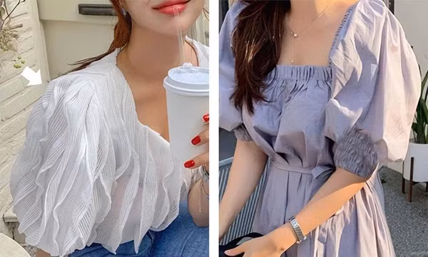 Tuy vậy, váy áo “cô gái vắt sữa” với chi tiết tay phồng dễ khiến phần thân trên trông mập hơn. Để diện đẹp mẫu áo đáng mặc hè 2022 này, stylists khuyên bạn gái điều quan trọng đầu tiên là chọn bộ đồ vừa vặn, có khả năng ôm sát, tránh thiết kế rộng.