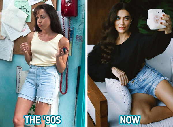 Tương tự jean ống rộng, quần short denim có sức hút rất bền bỉ. Nó được thiết kế tối giản, mang tới sự thoải mái, vẻ ngoài trẻ trung. Không cần cầu kỳ, bạn chỉ cần phối áo phông với short bò là có ngay outfit năng động.