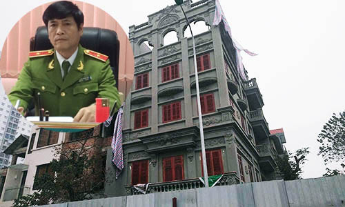 Ngôi biệt thự của gia đình ông Nguyễn Thanh Hóa - - nguyên Cục trưởng Cục Cảnh sát phòng chống tội phạm sử dụng công nghệ cao (C50- Bộ Công an).