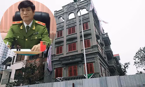 Ngôi biệt thự của gia đình ông Nguyễn Thanh Hóa - - nguyên Cục trưởng Cục Cảnh sát phòng chống tội phạm sử dụng công nghệ cao (C50- Bộ Công an).