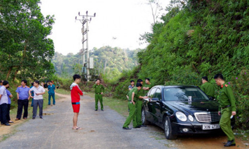 Hiện trường vụ việc. Ảnh: Báo Hà Giang.