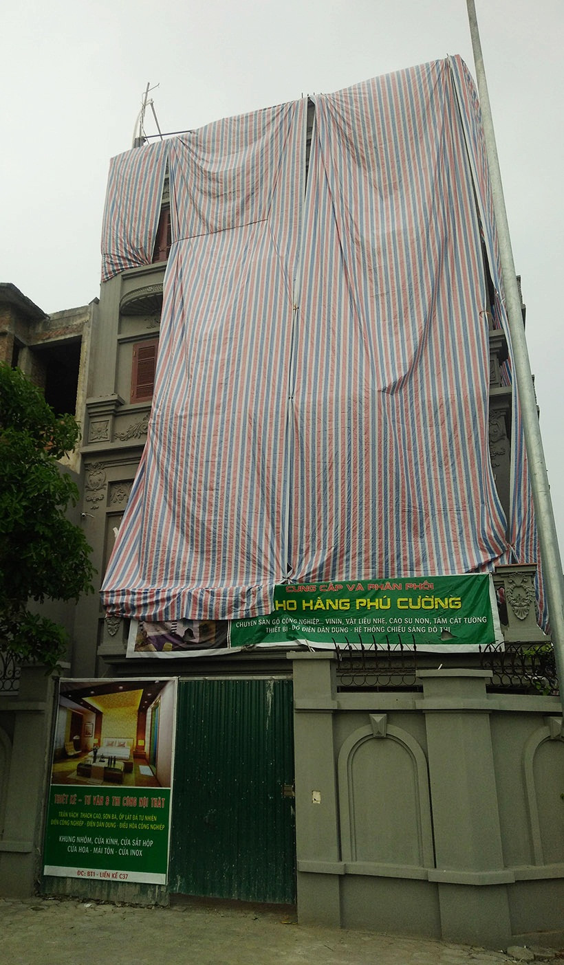 Toàn cảnh ngôi biệt thự sai phép của gia đình ông Nguyễn Thanh Hóa.