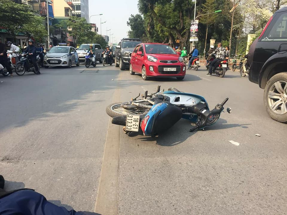 Hiện trường vụ tai nạn.