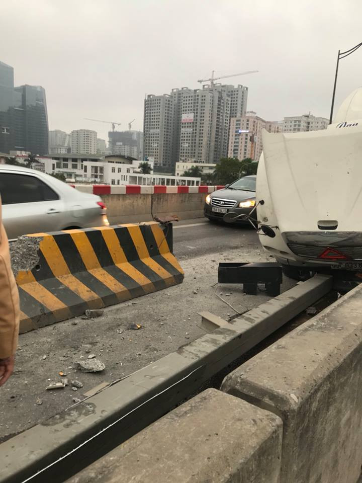 Hiện trường vụ tai nạn.