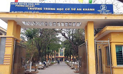 Trường THCS An Khánh (Hoài Đức, Hà Nội). Ảnh: LP.