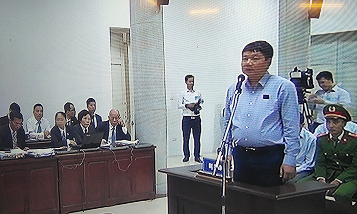 Bị cáo Đinh La Thăng.
