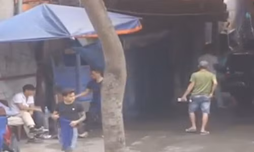 Gara ô tô nơi xảy ra vụ việc. Ảnh: Người đưa tin.