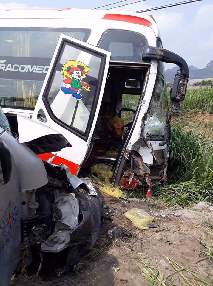 Hiện trường vụ tai nạn.