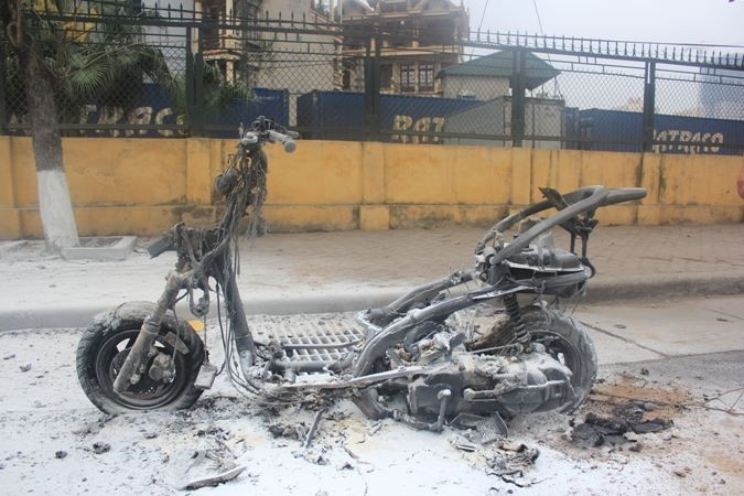 Hiện trường vụ cháy.