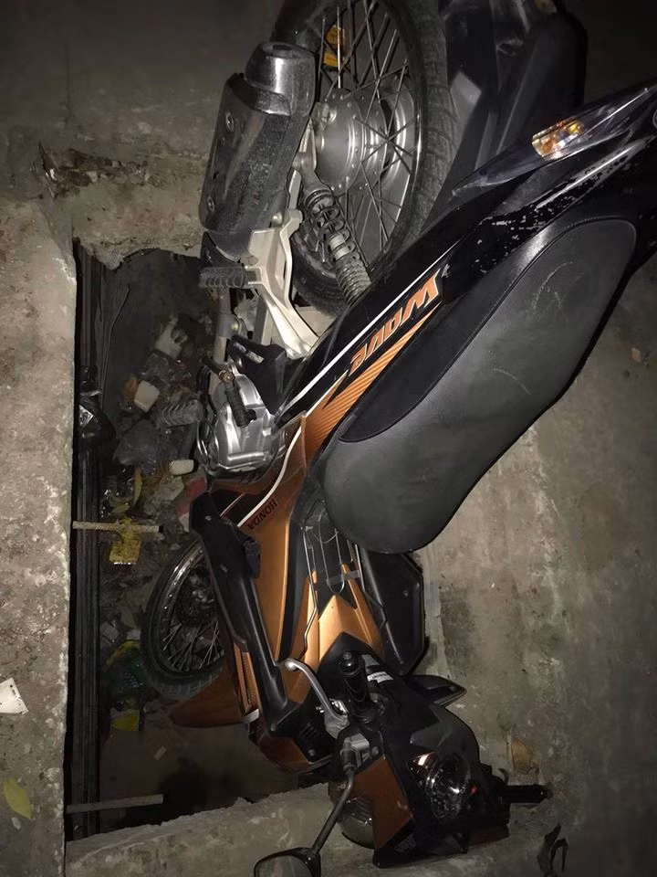 Hiện trường sự việc xảy ra.