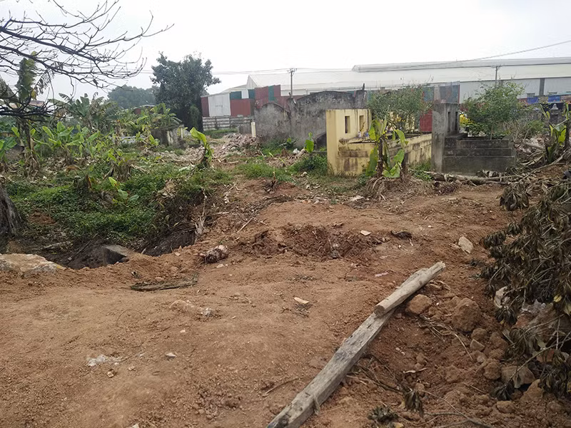 Khu vực nghĩa trang nằm trong diện giải phóng mặt bằng để thực hiện dự án.