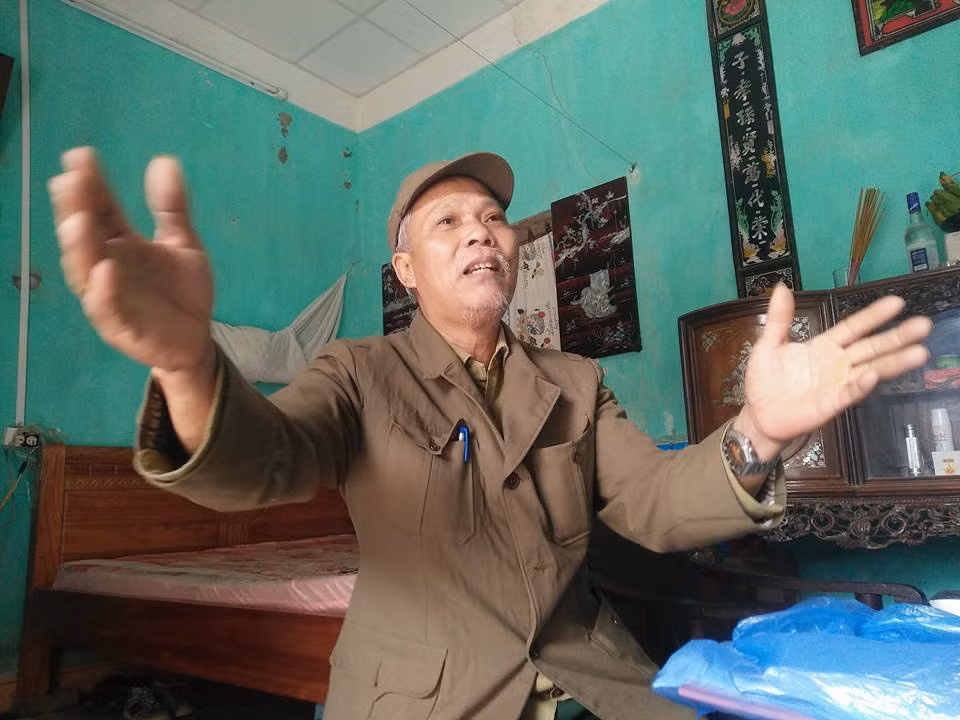 Ông Tiếp vẫn chưa hết hoảng sợ sau vụ việc xảy ra.