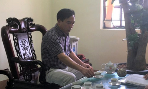 Ông Phạm Văn Thụy - Chủ tịch UBND xã Trung Nghĩa (Hưng Yên). Ảnh: Báo Giao Thông.