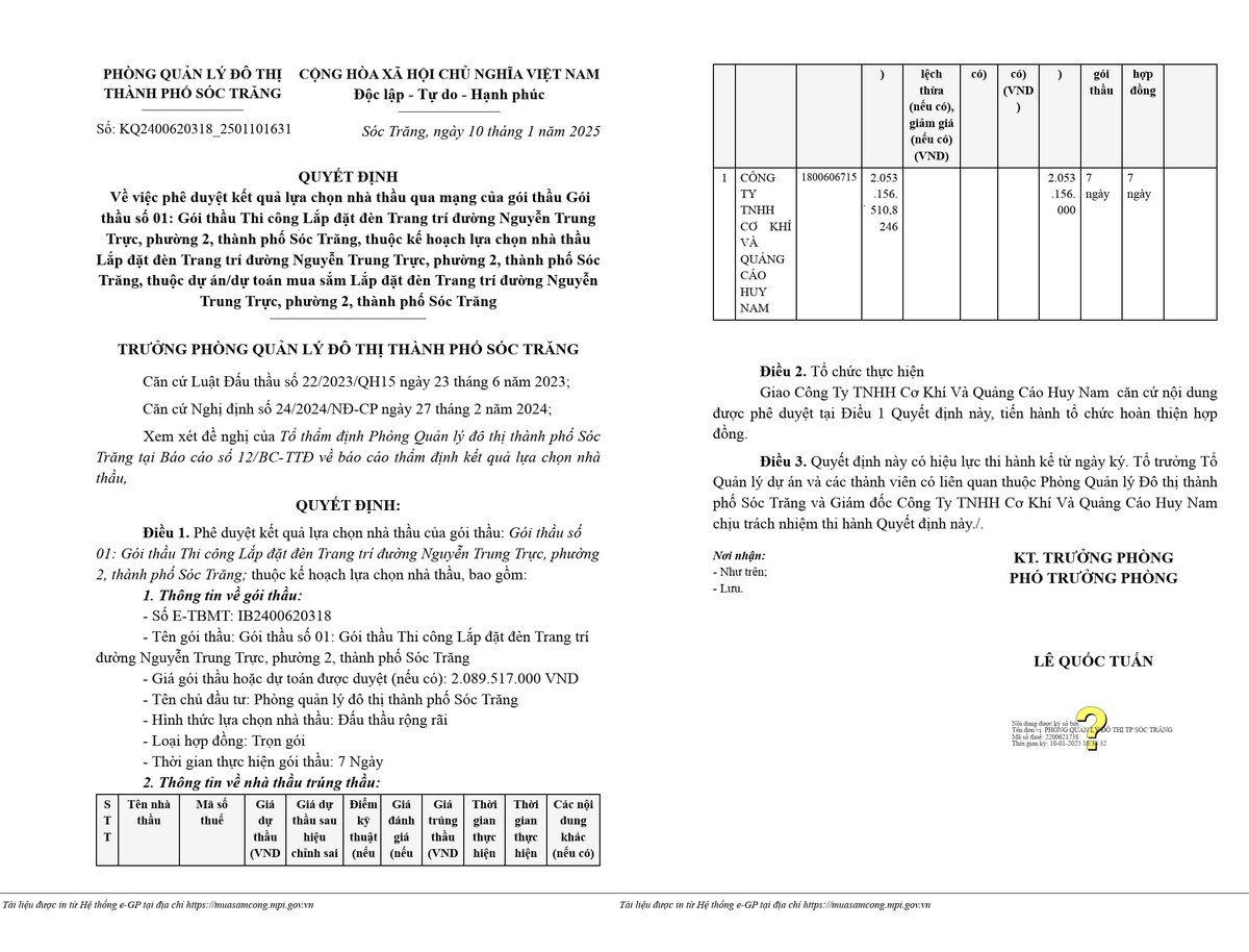 Ben Tre: Cty Huy Nam mot minh cho ket qua 2 goi thau trang tri Tet-Hinh-5