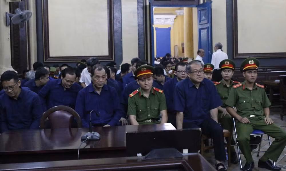 Các bị cáo tại tòa