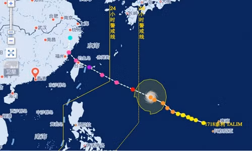 So sieu bao Talim, Trung Quoc so tan nua trieu dan