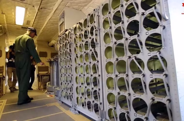 Các cụm chứa hệ thống phao thủy âm dùng để săn tìm tàu ngầm.