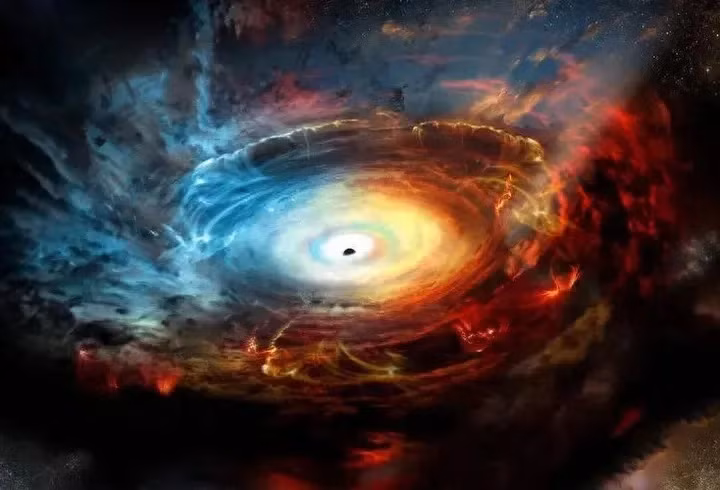 Khi vật thể tiến vào "chân trời sự kiện" của lỗ đen, hiểu biết vật lý của chúng ta không còn áp dụng và lực hấp dẫn trở nên vô hạn.