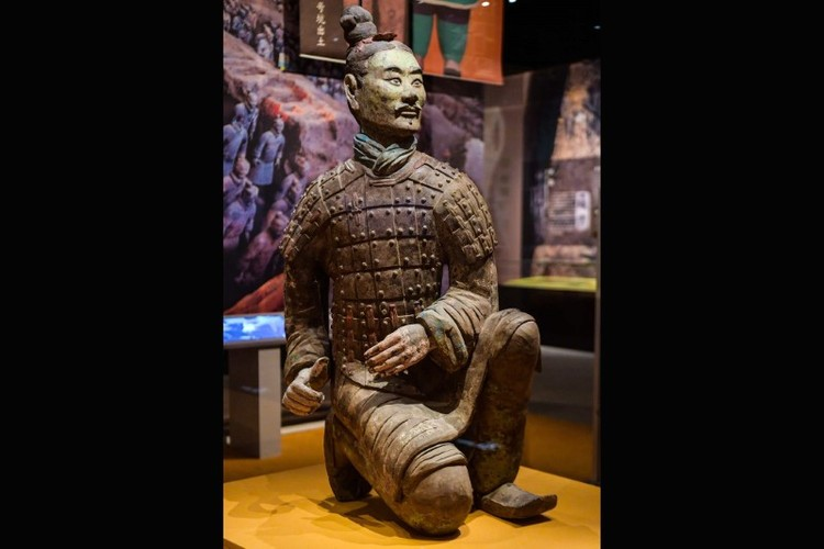 Hiện tại, hơn 140 chiến binh đất nung đã được trùng tu toàn bộ.
