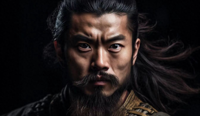 AI đã tạo ra hai phiên bản của Trương Phi, một với ngoại hình mạnh mẽ, cương nghị, và điển trai...