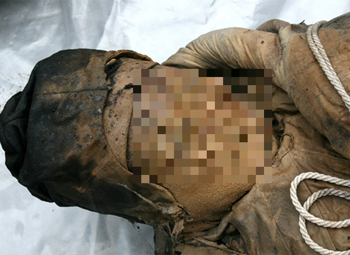 Chiều dài của xác ướp vào khoảng 1,5 m.