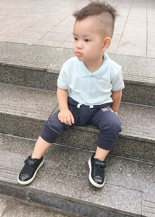 Thu Thủy từng cho biết, thiên thần nhỏ của cô có tâm hồn giống mẹ. Cậu nhóc sống rất tình cảm.