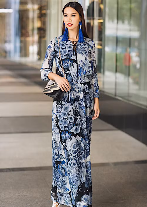 Hà Anh xuất hiện chỉn chu trong mọi tình huống.