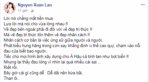 Xuan Lan tiec cho Hoang My vu va mieng ve bao va hoa hau-Hinh-2