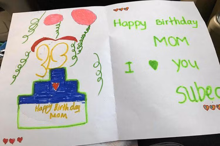 Hồ Ngọc Hà cảm ơn con trai vì món quà sinh nhật.