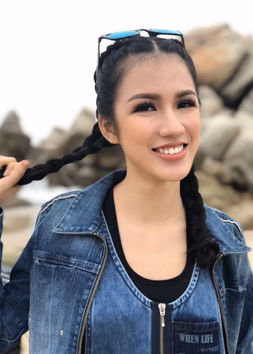 Ở những tập đầu tiên của “Tôi là Hoa hậu Hoàn vũ Việt Nam 2017”, Tuyết Trang chưa để lại nhiều ấn tượng với khán giả. Ảnh: BTC