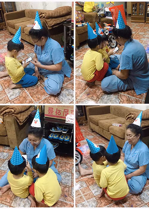 MC Hoàng Linh tâm sự về 2 cậu con trai và mẹ: “Tối đi dạy về thấy bộ dạng của 3 đồng chí này mà thương không biết để đâu cho hết”.