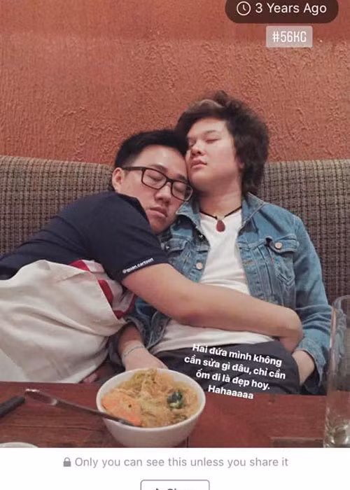 Trung Quân Idol chia sẻ hình ảnh dìm hàng Tiên Tiên được ghi lại vào 3 năm trước.