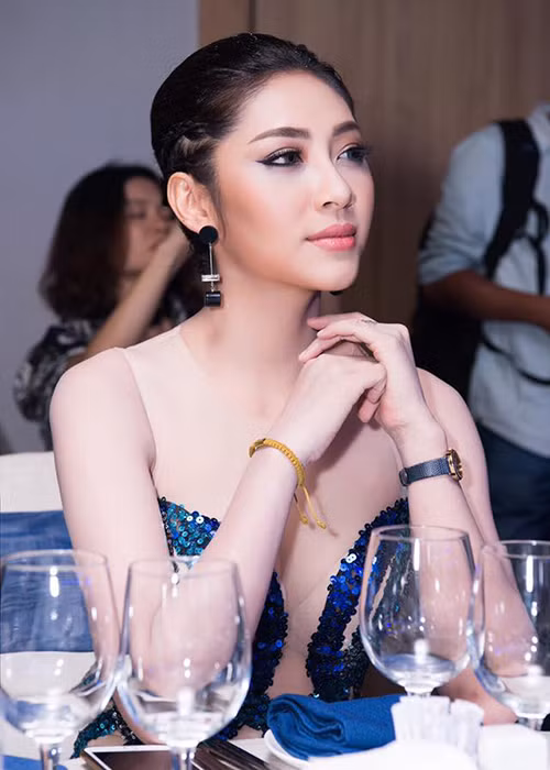 Khi bị NTK Võ Việt Chung - trưởng ban tổ chức Hoa hậu Đại dương 2017 tố vô ơn, Đặng Thu Thảo cho biết, cô không được ban tổ chức hỗ trợ trong 3 năm đương nhiệm, đồng thời trách ban tổ chức về việc không mời cô lên trao vương miện cho tân hoa hậu. Ảnh: FBNV