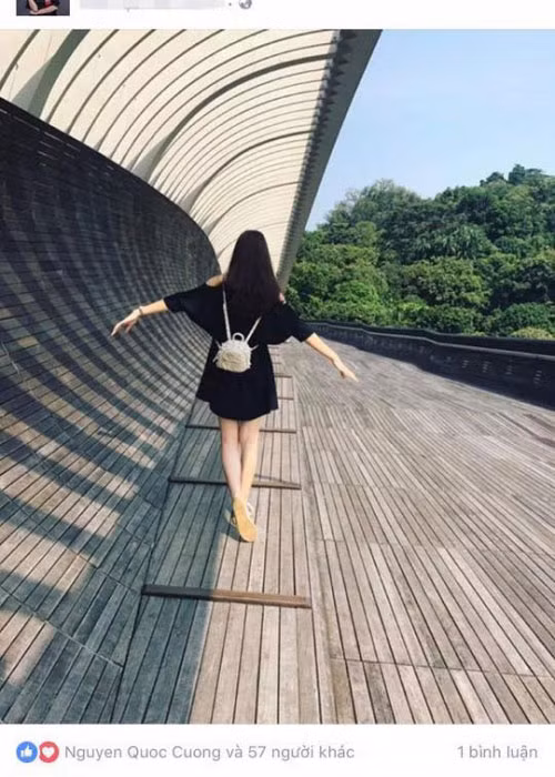 Ngoài ra, vị doanh nhân phố núi cũng thường xuyên bấm thích hình ảnh của Đàm Thu Trang. Ảnh: FBNV