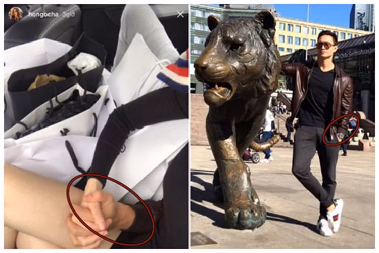 Trước khi công khai, Hà Hồ và Kim Lý thường xuyên úp mở hình ảnh bên nhau. Trong ảnh, Hà Hồ khoe ảnh nắm tay Kim Lý trong chuyến đi Australia vào tháng 11/2017. Ảnh: FBNV