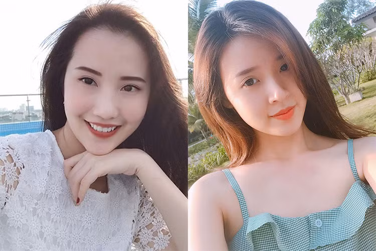 Bạn gái cũ của Phan Thành ghi điểm bởi đôi mắt trong veo còn Xuân Thảo hút ánh nhìn bởi nụ cười rạng rỡ.