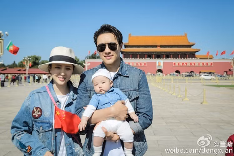 Sau 6 năm kết hôn, vợ chồng Cao Vân Tường và Đổng Tuyền ngày càng hạnh phúc. Ảnh: Sina