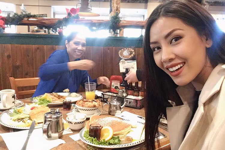 Rời cuộc thi Hoa hậu Hoàn vũ Thế giới 2017, Nguyễn Thị Loan đang dành thời gian dạo chơi nước Mỹ.