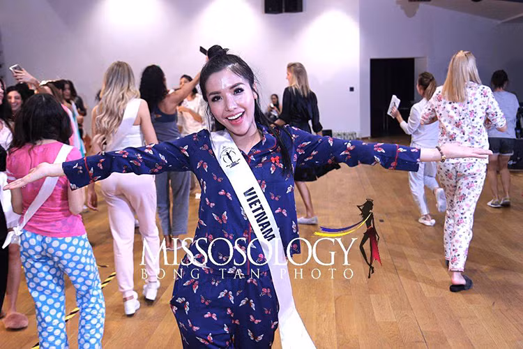Đại diện Việt Nam đến trễ 10 ngày so với các thí sinh khác của Hoa hậu Siêu quốc gia 2017. Ảnh: Missosology