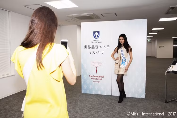 Thùy Dung thường xuyên lọt vào ống kính của các nhiếp ảnh gia thuộc ban tổ chức cuộc thi Hoa hậu Quốc tế năm nay. Ảnh: BTC