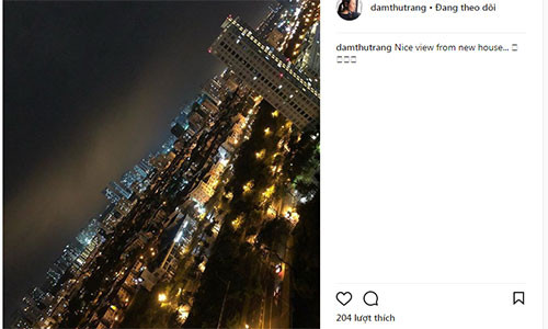 Đàm Thu Trang khoe căn hộ mới.