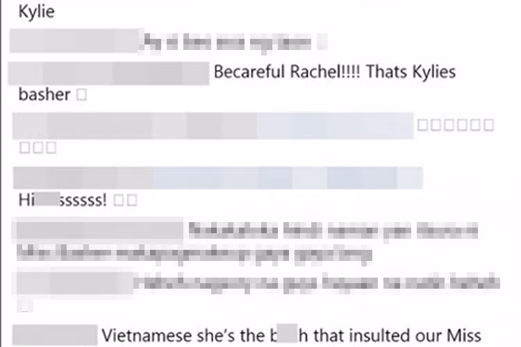 Không ít cư dân mạng Philippines khuyên Rachel Peters nên cẩn thận với Nguyễn Thị Loan. Bên cạnh đó, một số tài khoản Instagram còn dành những lời lẽ không hay cho chân dài gốc Thái Bình. Ảnh: Instagram nhân vật