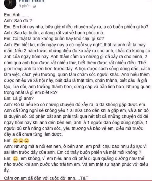 Viet ngon tinh gui ban gai moi, Phan Thanh bi chi trich