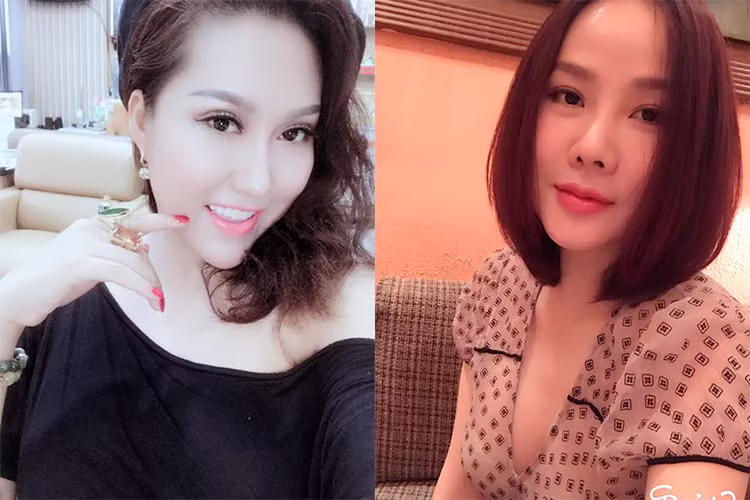 Phi Thanh Vân đã trải qua 3 lần đại phẫu thuật thẩm mỹ: năm 2004, năm 2015 và năm 2017. Dương Yến Ngọc cũng từng dao kéo 3 lần. Cả hai người đẹp đều không ngại công khai chuyện phẫu thuật thẩm mỹ. Ảnh: FBNV