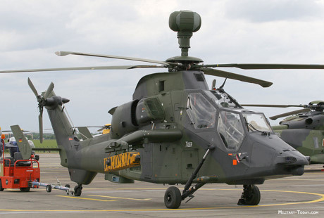 Nó chỉ có thể đạt tốc độ tối đa 315 km/h (khi không mang vũ khí), kém xa trực thăng Apache của Mỹ (365 km/h) hay Mi-28 (324 km/h) và Ka-50 (390 km/h) của Nga. (Ảnh: military-today)